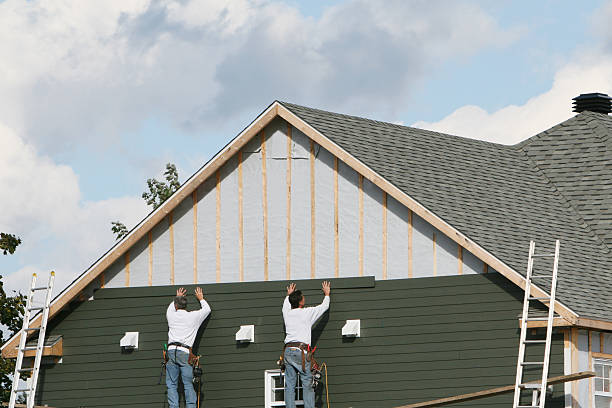 Professional Wood Siding technician working in Hightstown, NJ